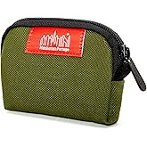 Manhattan Portage Coin Purse With Divider And Zipper Closure Credit Card Holder Cash Organizer Jewelry Pouch Fits Cards Money Change for Women and Men (Olive)