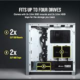 Corsair 4000D Airflow White Mid-Tower Case with Two 120mm Fans view 7