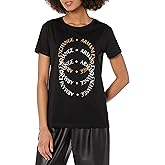 Armani Exchange Women's Repeated Circle Logo Pima Tee