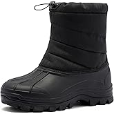 TRAILBLITZ Men's Winter Snow Boots Waterproof Warm Lightweight Non Slip Fur Lined for Outdoor Comfortable Casual Cold Weather