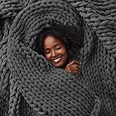 Bearaby Weighted Blanket 15 lbs (40"x72") – Asteroid Grey Blanket Recycled Polyester – Eco-Friendly, Heavy Throw for Adults – Soft, Breathable, Sustainable Comfort