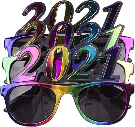 Hello 2021 kit for 50 Amazon.com: 3 Pack of 2021 New Years Eve Party Glasses (Multi Metallic): Clothing
