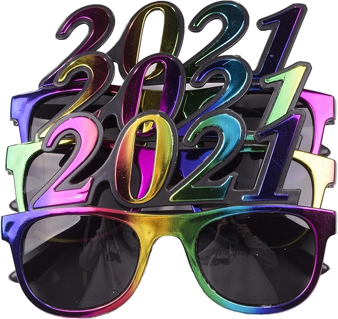 2020 sparkly new years glasses Amazon.com: 3 Pack of 2021 New Years Eve Party Glasses (Multi Metallic): Clothing