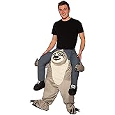 Rubies Sloth Ride On Costume for Adults, Men's Standard Gray