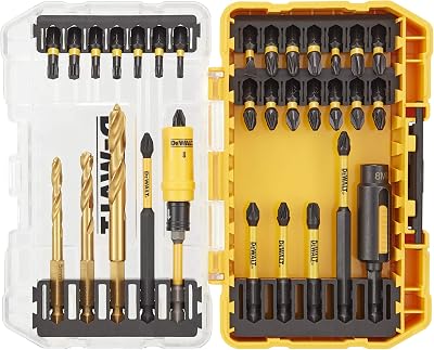 DT70741T-QZ - Conjunto de 32 peças para furadeiras elétricas - brocas e brocas FLEXTORQ