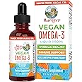 MaryRuth Organics Omega 3 Liquid Drops | 400mg DHA Per Serving | Omega 3 Supplement for Immune Support | Overall Health | for The Whole Family | 1oz