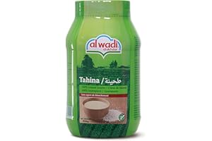 Al Wadi Al Akhdar - Tahina 100% Ground Sesame - 32oz/908g (Pack of 2)