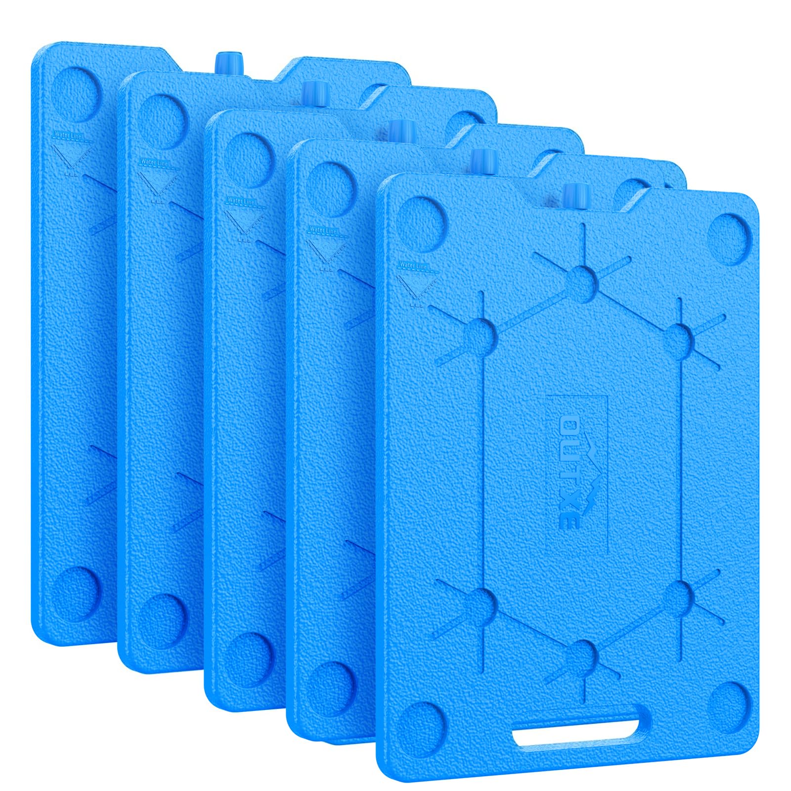 Photo 1 of OUTXE Ice Packs for Coolers - 5 Large- 9.5 x 13 Inch, Space Saving - Reusable, Long Lasting, Cold Freezer Packs for Coolers&Totes to Keep Food Fresh