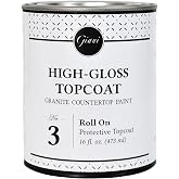 Giani Countertop Paint Clear Acrylic High-Gloss Topcoat- Step 3