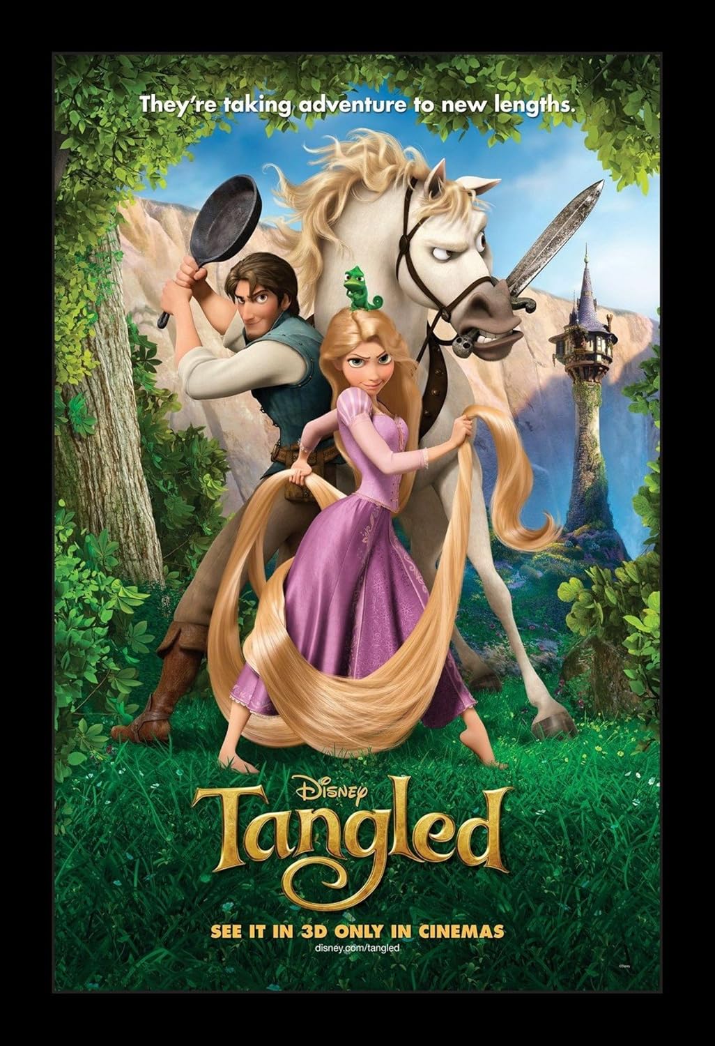 Wallspace Tangled - 11x17 Framed Movie Poster