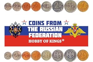 HOBBY OF KINGS Set of 8 Coins from Russia: 1, 5, 10, 50 KOPEKS, 1, 2, 5, 10 RUBLES. 1997-2015