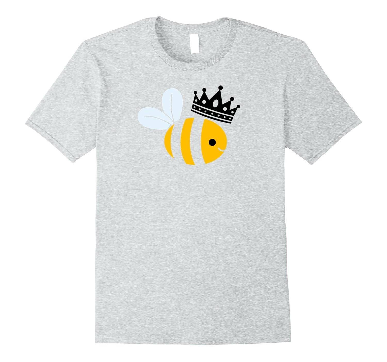 Queen B / Queen Bee Bumble Bee Wearing a Crown T shirt-Rose