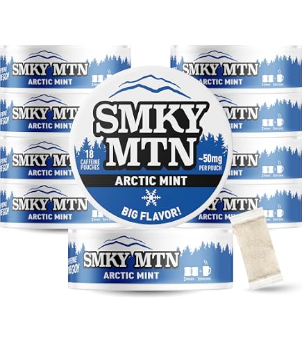 tobacco free mint pouches Amazon.com : Smokey Mountain Original Herbal Pouches - Arctic Mint - Tobacco  Free and Nicotine Free - 10 Can Box