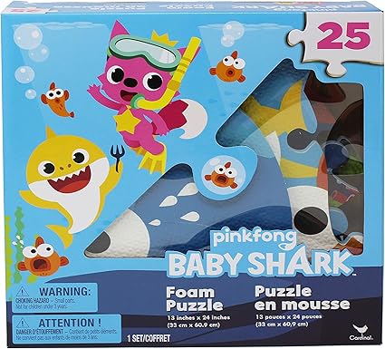 baby shark chunky wood sound puzzle