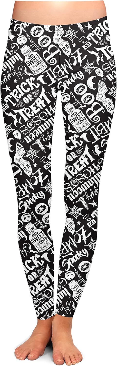 TWO LEFT FEET womens Two Left Feet Halloween Leggings Tights, Spellbound, Large-X-Large US at  Women’s Clothing store