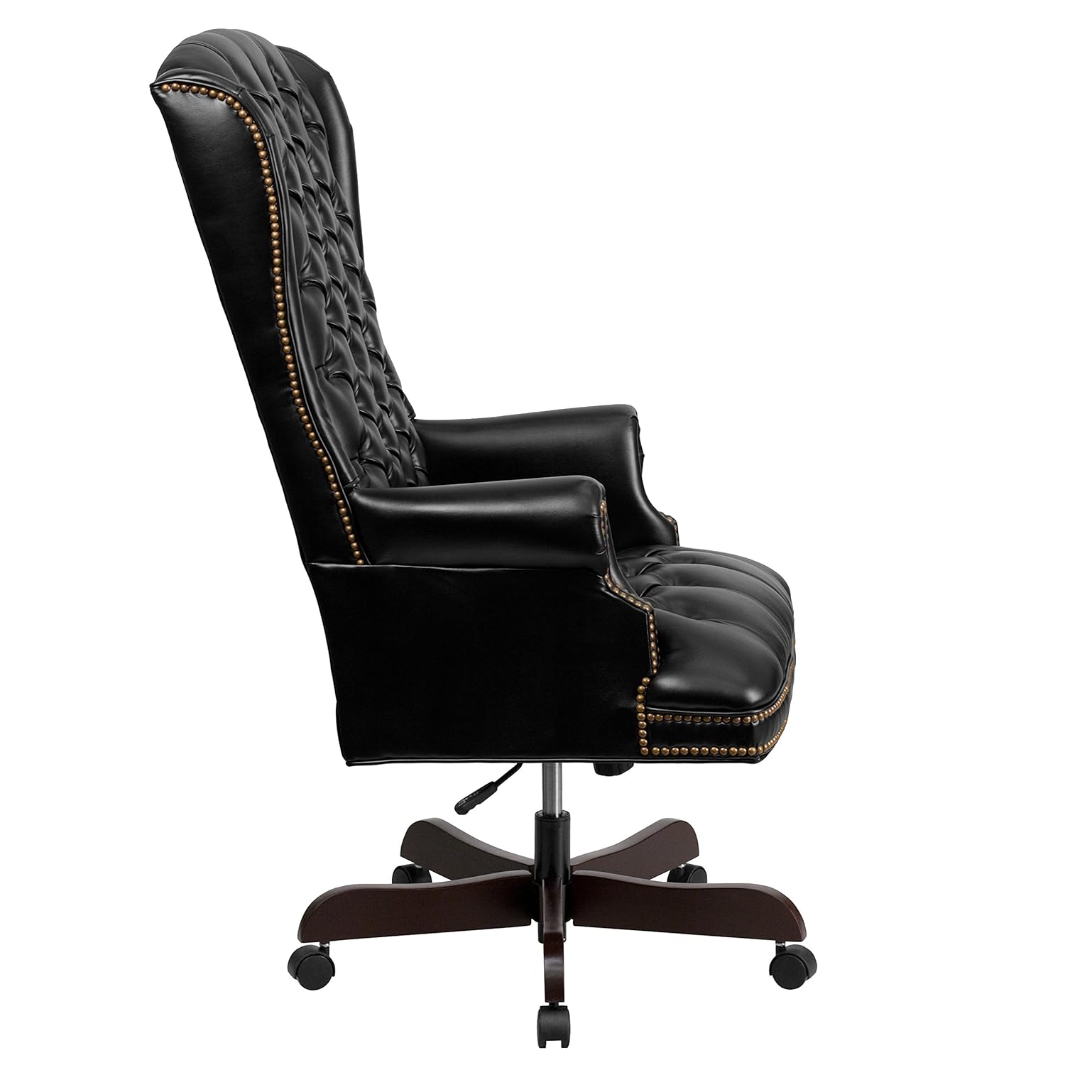Amazoncom Flash Furniture High Back Traditional Tufted Black Amazoncom Flash Furniture High Back Traditional Tufted Black