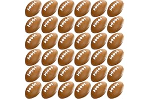 WELLVO 36 Pack Mini Foam Football 2.17" Mini Football Party Favor Stress Ball Bulk Small Foam Sports Ball for Birthday Gift Goodie Bags Stuffers