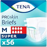 TENA Proskin Super Absorbency Incontinence Adult Diapers, Unisex, M, 56ct | Easy to adjust with tabs for a better fit, these briefs offer comfort &amp; reliable absorbency to support everyday care routines