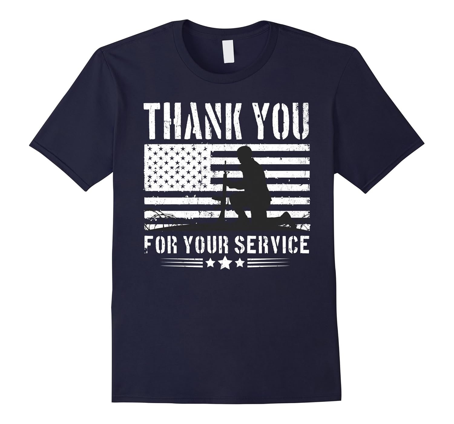 Vintage American Flag Tshirts - Thank you for your service-Rose