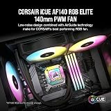 Corsair iCUE AF140 RGB ELITE 140mm PWM Fan 89 CFM 1700 RPM AirGuide Black view 2
