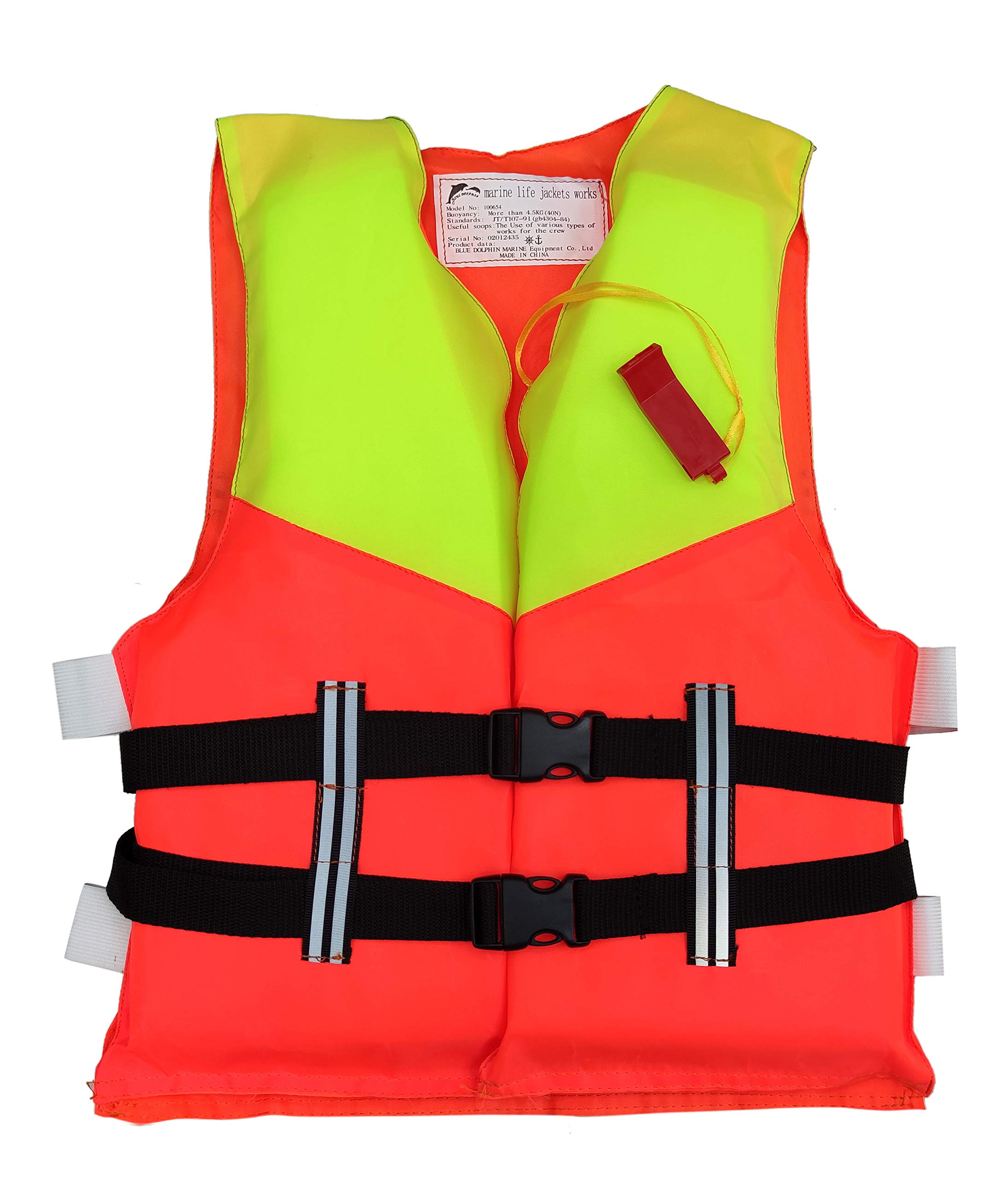 AAA SAFE Life Jacket Dual Color, Polyester, PVC Foam, High Visibility Reflecting Tape - For KIDS