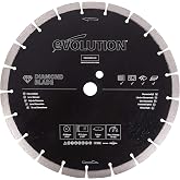 Evolution Power Tools Diamond Blade 12-Inch for Disc Cutter, Concrete Saw | 1 Inch Arbor | Segmented Diamond Edge | Blade for Reinforced Concrete, Stone, Brick, Masonry