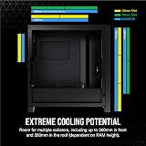 Corsair 4000D Airflow Mid-Tower Case Teak Front Panel Black view 4