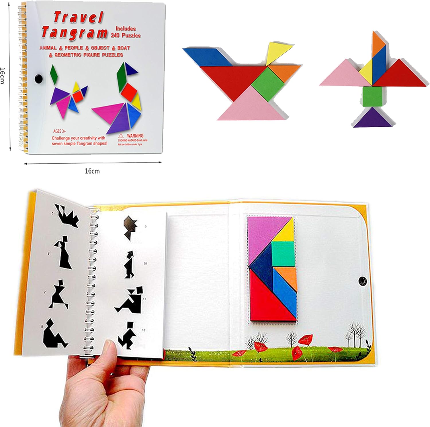 magnetic tangrams travel toy