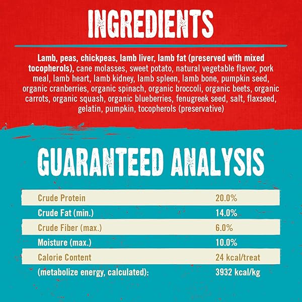 STELLA & CHEWY’S FREEZE-DRIED RAW COATED DOG BISCUITS – GRASS-FED LAMB RECIPE – PROTEIN RICH, GRAIN FREE DOG & PUPPY TREAT – GREAT SNACK FOR TRAINING & REWARDING – 9 OZ BAG