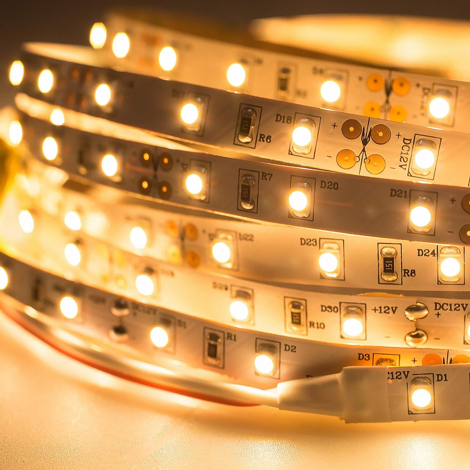 Mextronic LED 3528 Strip Warm White (2700K) 24W 500CM 24V IP20, 5 meters - Image 3