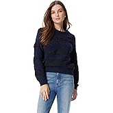 Sam Edelman Womens Jette Cable Designed Lace Knit Pullover Sweater Standard