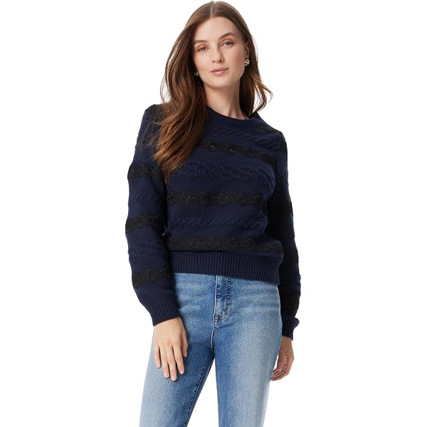 Buffalo David Bitton Maglione Donna Agata Ss, Blu Htr, L