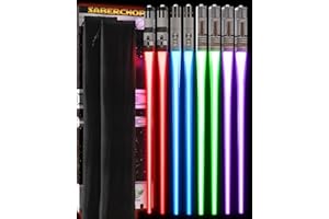 Lightsaber Chopsticks Light UP Star WAR Chopstick LED Glowing Light Saber Chop Sticks Reusable Sushi Sabers Cool Fun Geeky ST