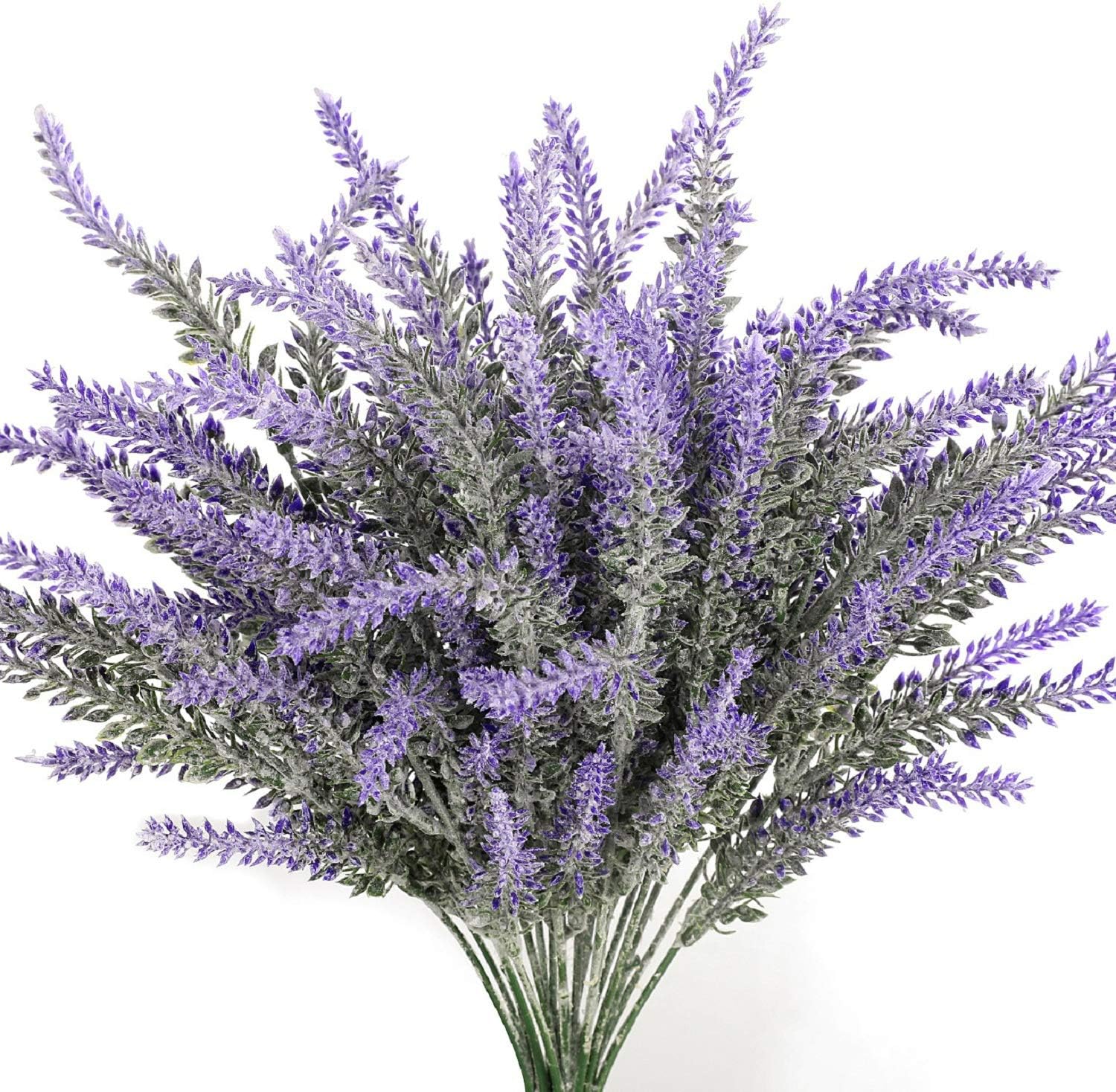 Artificial Lavender Flowers Bouquet Fake Lavender Plant Bundle for Wedding Home Decor Garden Patio Decoration (Purple4pack)