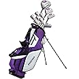 Precise M5 Ladies Complete Left & Right Handed Golf Club Set | Complete Regular & Petite Womens Golf Clubs Set | with 3 HC's, Lightweight Shafts & Spacious Stand Bag w/Pockets & Dual Carrying Straps