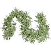 DearHouse 6.1Ft Pine Christmas Garland, 148 Leaves Winter Artificial Greenery Garland for Holiday Season Mantel Fireplace Table Runner Centerpiece Christmas Decoration