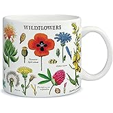 CAVANILLI & CO. Cavallini Vintage Coffee Mug with Wild Flowers Design