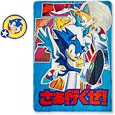 JUST FUNKY Sonic The Hedgehog Merch | Sonic The Hedgehog Fleece Throw Blanket & Vanilla Air Freshener Gift Set | Sonic and Tails Throw Blanket | 45 x 60 Inches | Officially Licensed Product