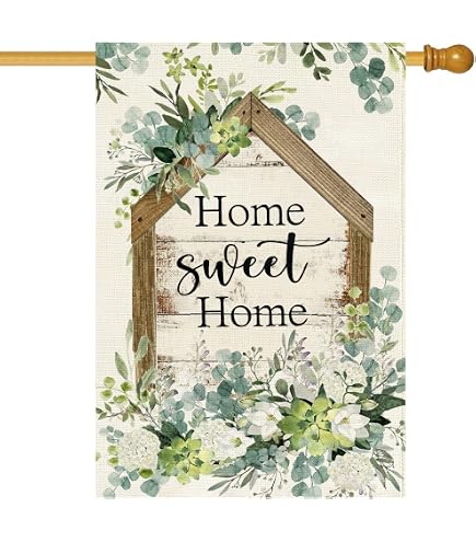 Briarwood Lane Gartenflagge 'Home Sweet Home' – Bunte Florale Farmhouse-Dekoration Für Haus & Garten