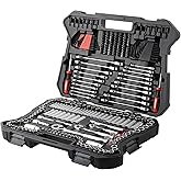 STARWORK TRUE MECHANIC 303-Piece Mechanics Tool Set and Socket Set, 1/4", 3/8", 1/2" Drive, Professional, SAE/Metric