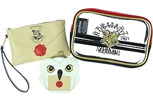 BIOWORLD Harry Potter Hogwarts Alumni Jrs. Gift Set Makeup Case Zip Wallet & Coin Purse