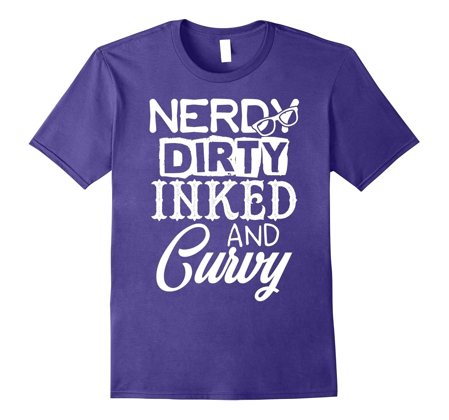 Nerdy Dirty Inked and Curvy Clothing T-shirt-Rose