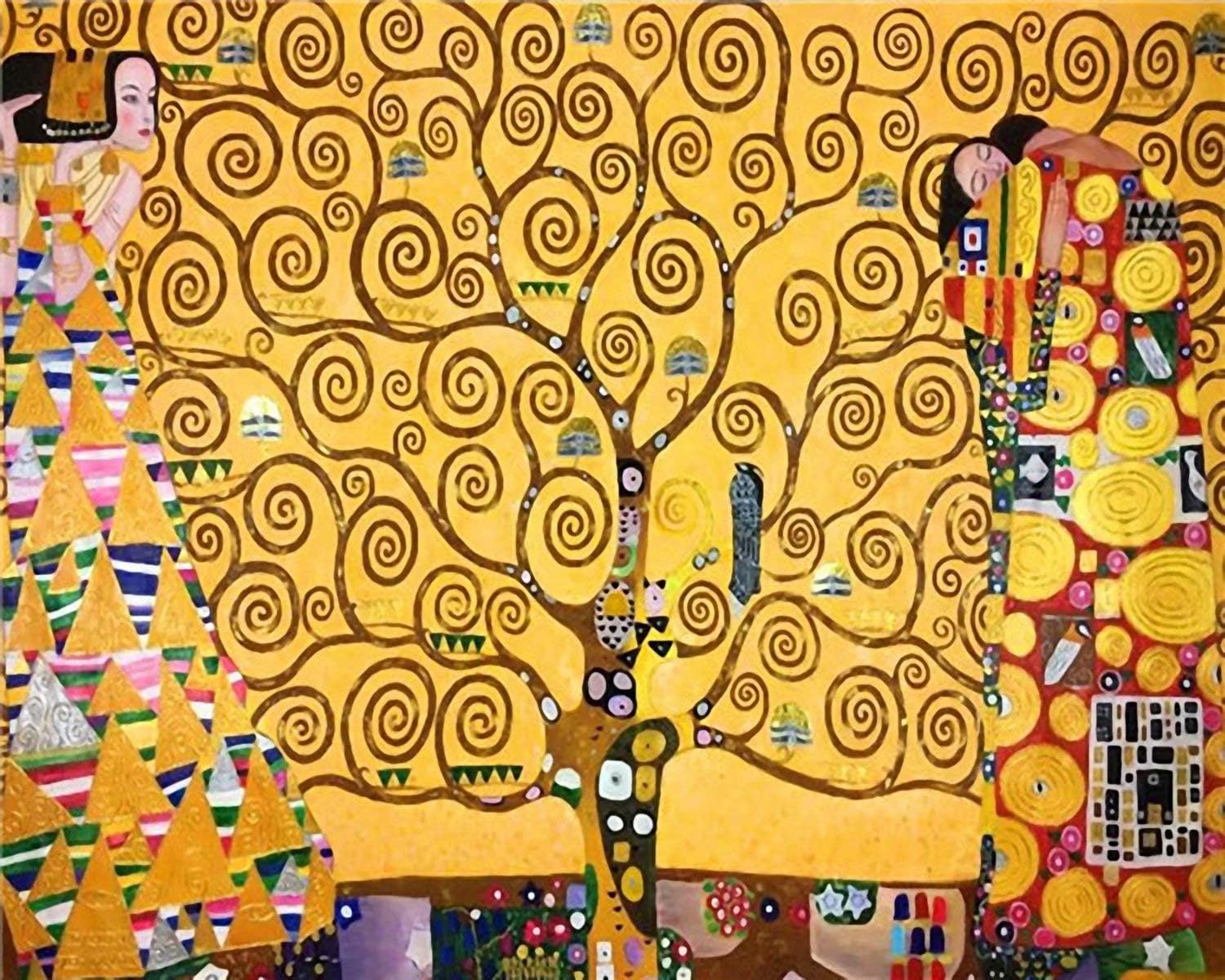 Diy 5D Diamond Painting Kit for Adults by Number Kit- Gustav Klimt Women, 15.7X19.7 Inch(Frameless)