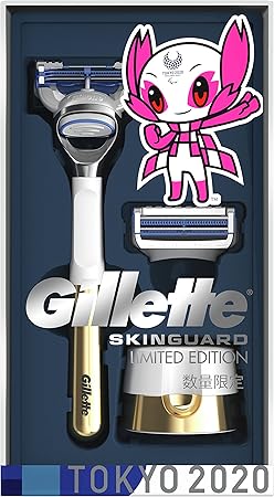 Amazon Co Jp ジレット スキンガード マニュアル 髭剃り カミソリ 男性 敏感肌用 リミテッドエディション 本体 スタンド 替刃1個付 ビューティー