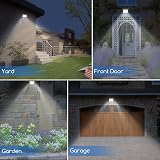 Jsdoin 50W Security Light Outdoor Motion Sensor 4500 Lumen 6500K IP66 LED view 2