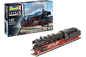 Revell 02166 Standard Express Locomotive 03 Class with Tender 1:87 Scale Unbuilt/Unpainted Plastic Model Kit