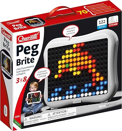 Light-Up Peg Board Art Toy 