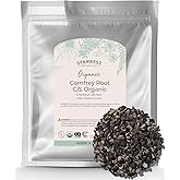Starwest Botanicals Organic Dried Comfrey Root, Non-GMO - Bulk 1 lb Bag | Natural Herb for Topical Application, Salve or Oil, Cut &amp; Sifted, Certified Kosher
