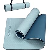BEAUTYOVO Yoga Mat with Strap, 1/3| 1/4 Inch Extra Thick Yoga Mat Double-sided Non Slip, Professional TPE| PVC Yoga Mats for 