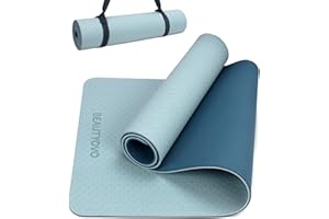 BEAUTYOVO Yoga Mat with Strap, 1/3| 1/4 Inch Extra Thick Yoga Mat Double-sided Non Slip, Professional TPE| PVC Yoga Mats for Women Men, Workout Mat for Yoga, Pilates and Floor Exercises